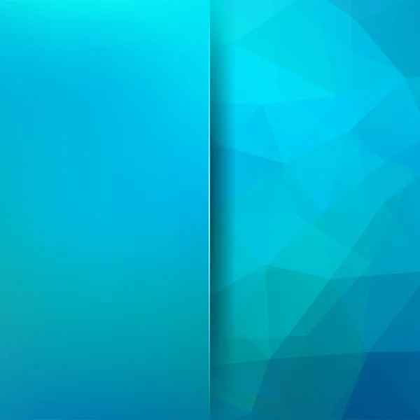 Abstract mosaic background. Blur background. Triangle geometric background. Design elements. Vector illustration. Blue color. — ストックベクタ