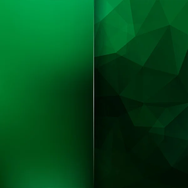 Polygonal vector background. Blur background. Can be used in cover design, book design, website background. Vector illustration. Dark green color.