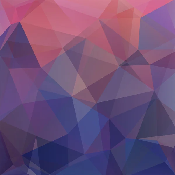 抽象的なモザイクの背景。三角形のジオメトリの背景。デザイン要素。ベクトルイラスト。ピンク、ブルー、パープル、紫色. — ストックベクタ
