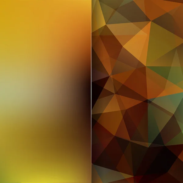 Abstrakte geometrische Stil braunen Hintergrund. brauner geschäftlicher Hintergrund verschwimmt mit Glas. Vektorillustration — Stockvektor
