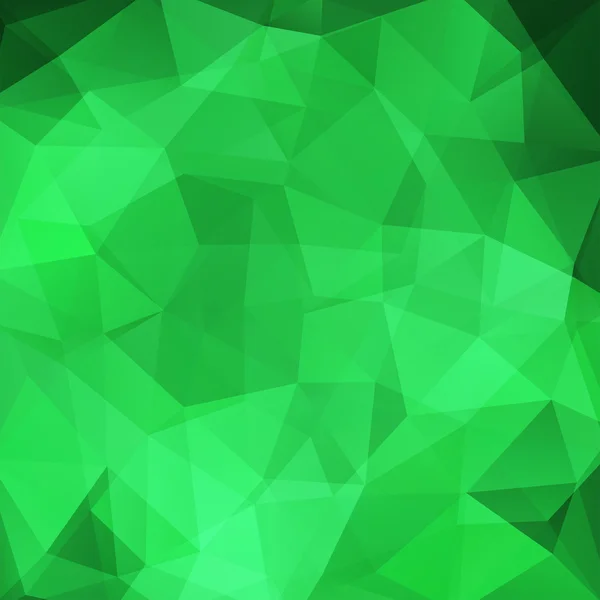 Fundo mosaico abstrato. Fundo geométrico triangular. Elementos de design. Ilustração vetorial. Cor verde . — Vetor de Stock