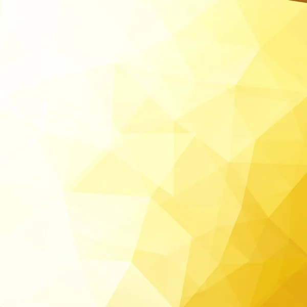 Modello geometrico, triangoli poligonali sfondo vettoriale nei toni del giallo. Modello illustrativo — Vettoriale Stock