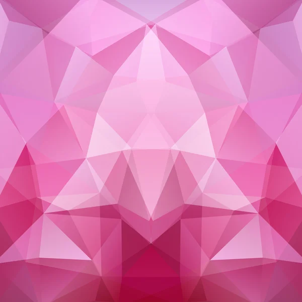 Abstracte achtergrond bestaande uit driehoeken. Geometrisch ontwerp voor zakelijke presentaties of websjabloon banner flyer. Vector illustratie. Roze, witte kleuren. — Stockvector