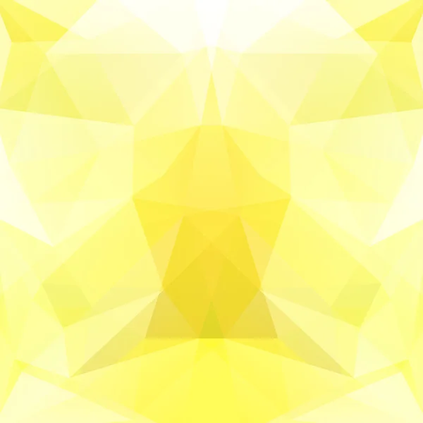Pozadí z trojúhelníků. Čtvercové složení s geometrickými obrazci. EPS 10 žlutá, bílá barva. — Stockový vektor