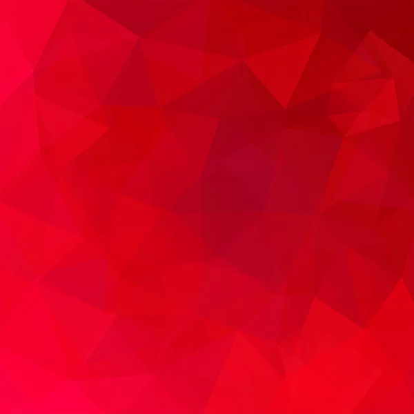 Fondo hecho de triángulos. Composición cuadrada con formas geométricas. Eps 10 Color rojo . — Vector de stock
