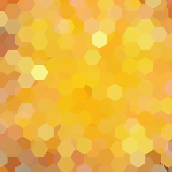 Fond vectoriel avec hexagones. Peut être utilisé dans la conception de couverture, conception de livre, fond de site Web. Illustration vectorielle. Jaune, couleurs orange . — Image vectorielle