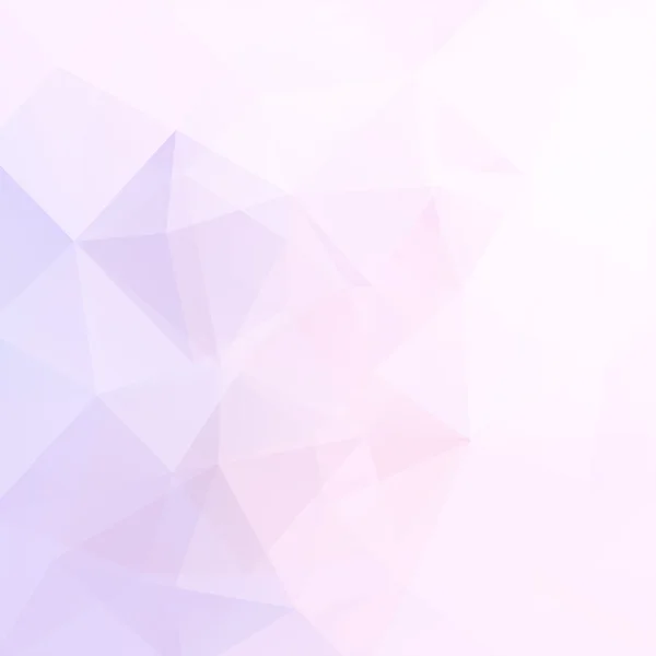 Fondo hecho de triángulos. Composición cuadrada con formas geométricas. Eps 10 Pastel rosa, colores violeta . — Vector de stock