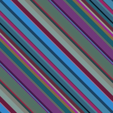 Diagonal stripes pattern, seamless texture background. Ideal for printing onto fabric and paper or decoration. Purple, blue, brown, green colors. clipart
