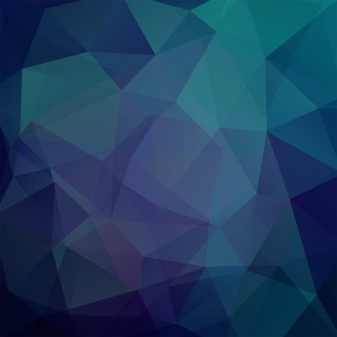 Soyut geometrik stil mavi arka plan. Koyu mavi iş arka plan vektör illüstrasyon