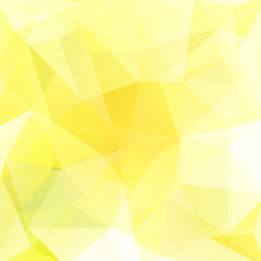 Geometrik desen, çokgen üçgenler sarı, beyaz tonları arka planda vektör. İllüstrasyon model