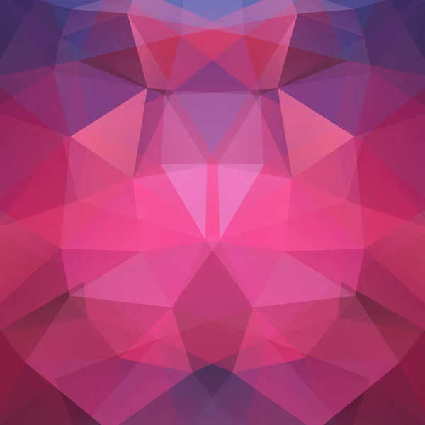 Sfondo astratto costituito da triangoli. Design geometrico per presentazioni aziendali o volantino banner modello web. Illustrazione vettoriale. Rosa, colori viola . — Vettoriale Stock