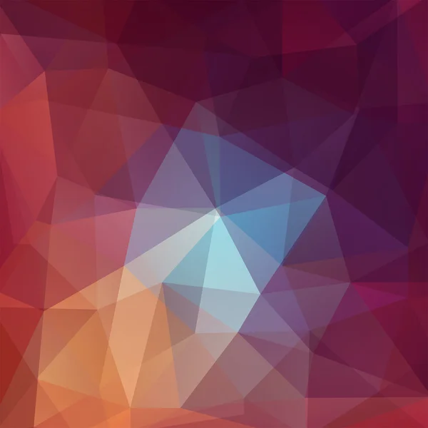 Astratto sfondo mosaico. Sfondo geometrico triangolare. Elementi di design. Illustrazione vettoriale. Marrone, blu, arancione colori . — Vettoriale Stock