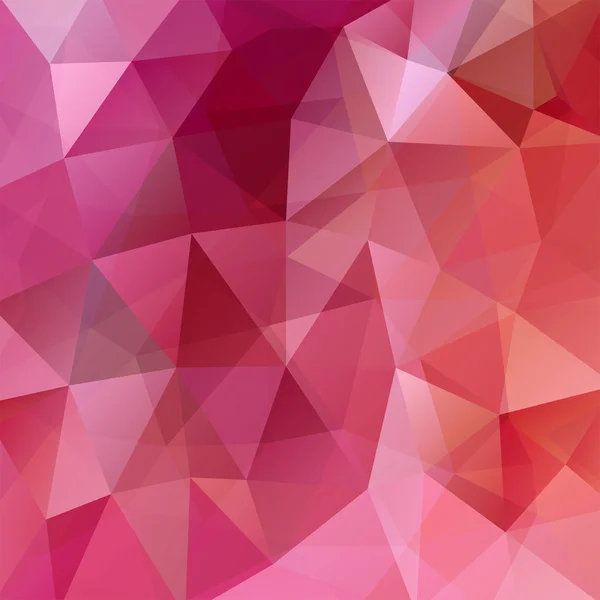 Sfondo astratto costituito da triangoli, illustrazione vettoriale. Colori rosso, rosa, viola . — Vettoriale Stock