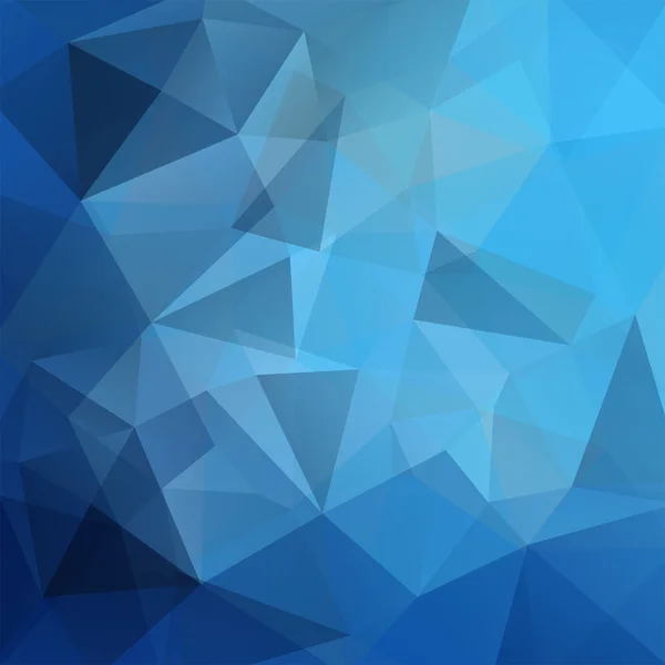 Fondo hecho de triángulos. Composición cuadrada con formas geométricas. Eps 10 Color azul . — Archivo Imágenes Vectoriales