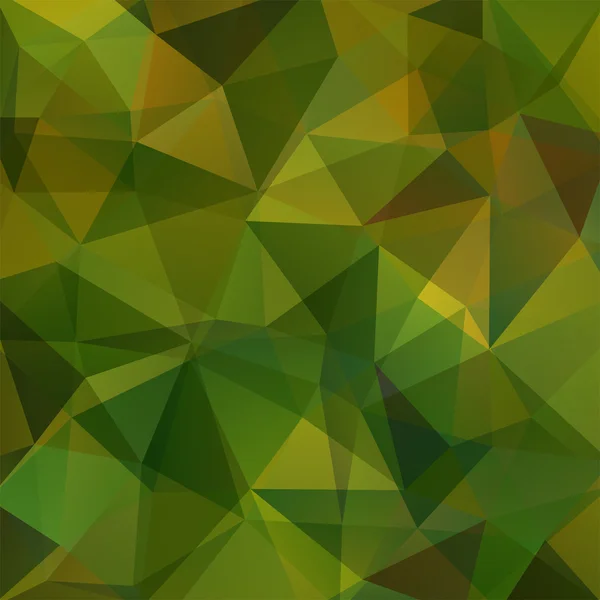 Abstracte achtergrond bestaande uit driehoeken, vector illustratie. Groene kleur. — Stockvector