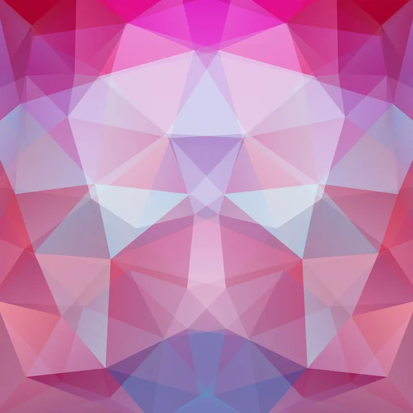 Abstrakt mosaik bakgrund. Triangel geometrisk bakgrund. Designelement. Vektor illustration. Rosa, lila, blå färger. — Stock vektor