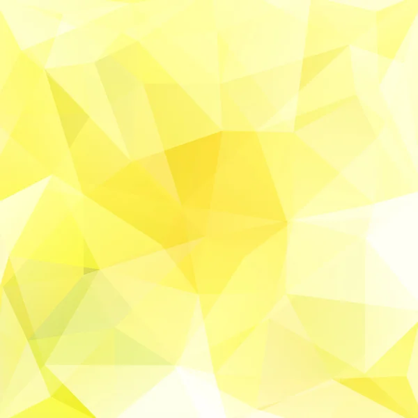 Geometric pattern, polygon triangles vector background in yellow, white tones. Illustration pattern — Stock Vector
