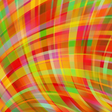 Renkli arka plan bulanık hafif kavisli hatları ile vektör Illustration. Vektör geometrik çizim.