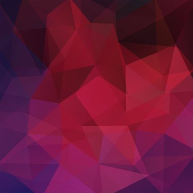 Soyut mozaik arka plan. Üçgen geometrik arka plan. Tasarım öğeleri. Vektör illüstrasyon. Mor, kahverengi renkler.