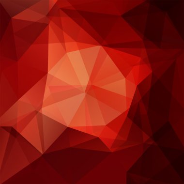 Poligonal vektör arka plan. Kullanılabilir kapak tasarımı, kitap tasarımı, Web sitesi arka plan. Vektör çizim. Kırmızı renk. 