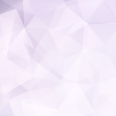 Üçgenlerden yapılmış arka plan. Geometrik şekilli kare kompozisyon. Eps 10 Beyaz, pembe renkler.