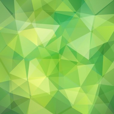Poligonal vektör arka plan. Kullanılabilir kapak tasarımı, kitap tasarımı, Web sitesi arka plan. Vektör çizim. Yeşil renk.