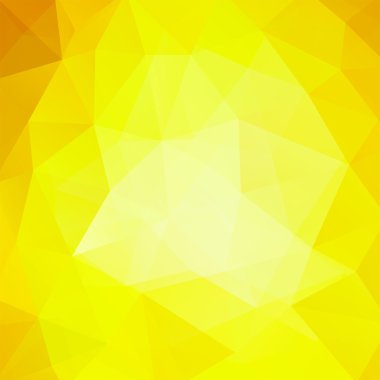 arka plan sarı, turuncu üçgenler, vektör çizim oluşan