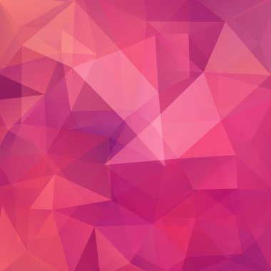 üçgen, vektör çizim oluşan arka plan. Pembe renk. 