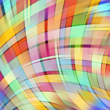 Renkli, pürüzsüz ışık çizgileri. Vektör illüstrasyonu.