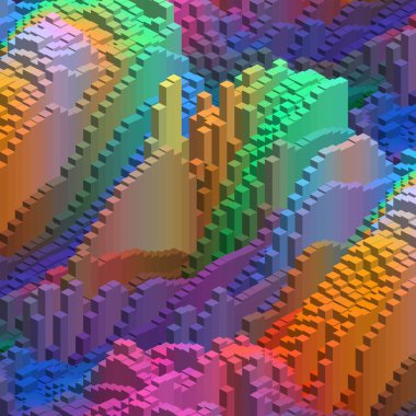 3d colorful background with cubes. Vector eps 10