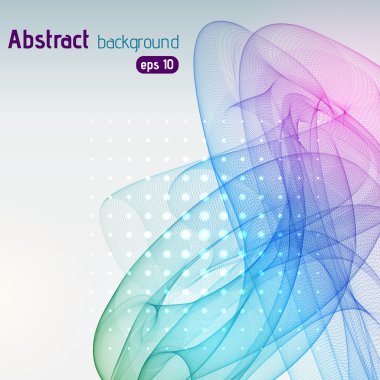 Girdap dalgaları ile soyut renkli arka plan. Eps 10 vektör çizimi
