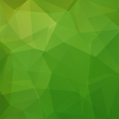 Arka plan üçgen yaptı. Geometrik şekiller ile kare kompozisyon. EPS 10 yeşil renk.