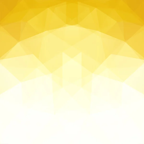 Fundo mosaico abstrato. Fundo geométrico triangular. Elementos de design. Ilustração vetorial. Amarelo, cores brancas. — Vetor de Stock