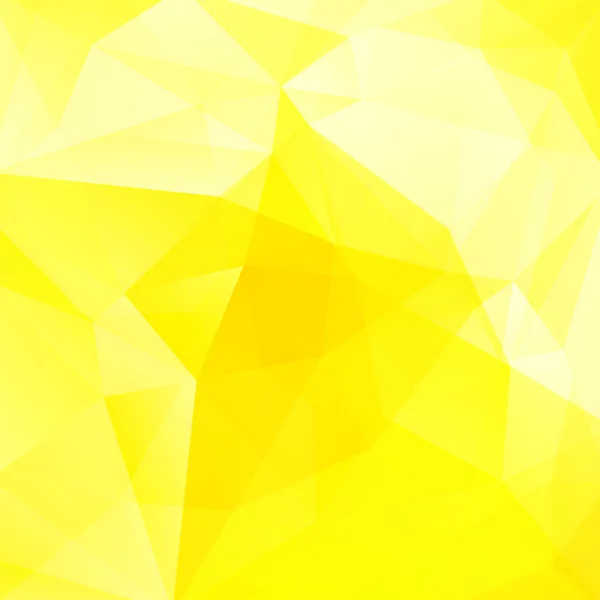 Abstraktní mozaika pozadí. Geometrické pozadí trojúhelníku. Designové prvky. Vektorová ilustrace. Žluté, bílé barvy. — Stockový vektor