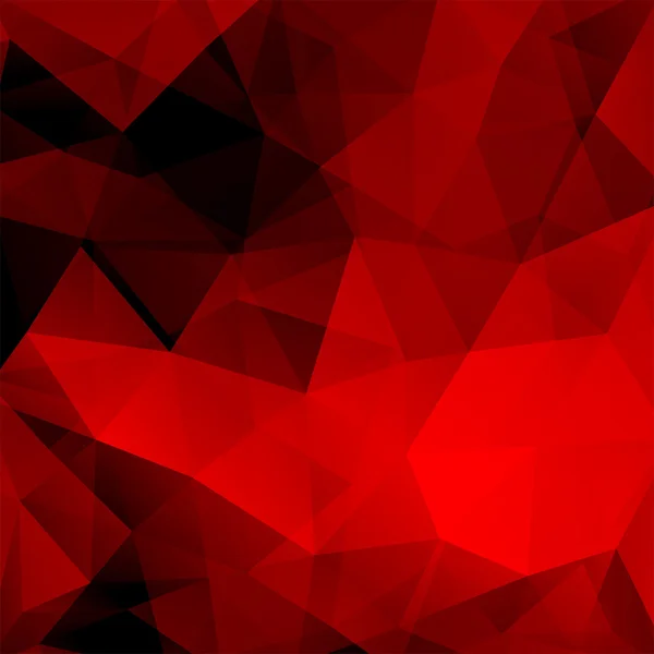 抽象的な背景の赤い三角形、ベクトル図から成る — ストックベクタ