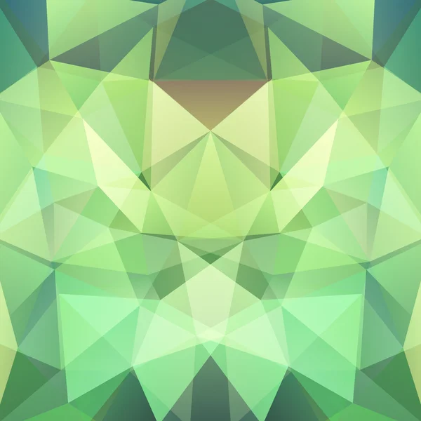Geometrisches Muster, Polygon-Dreiecke Vektorhintergrund in hellgrünen Tönen. Illustrationsmuster — Stockvektor