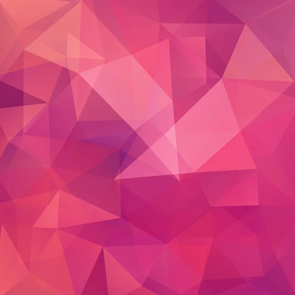 Fond abstrait composé de triangles, illustration vectorielle. Couleur rose . — Image vectorielle