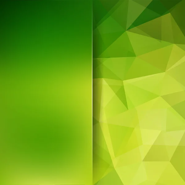 Abstrakt polygonal vektor bakgrund. Grön geometrisk vektor illustration. Mall för kreativ design. Abstrakt vektor bakgrund för användning i design — Stock vektor