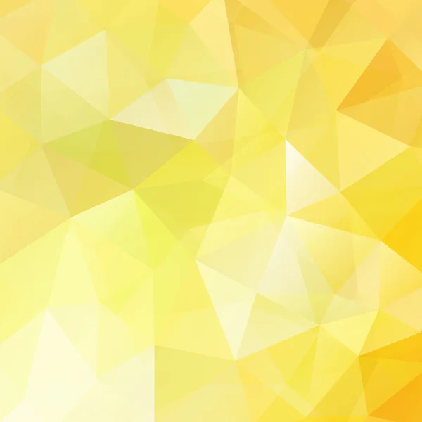 Fond abstrait composé de triangles, illustration vectorielle. Couleur jaune — Image vectorielle