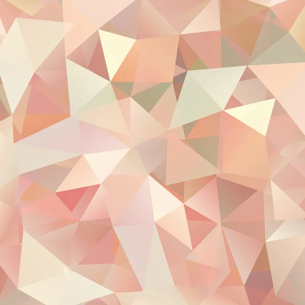 Abstrakter Hintergrund bestehend aus Dreiecken, Vektorillustration. beige, rosa Farbe. — Stockvektor