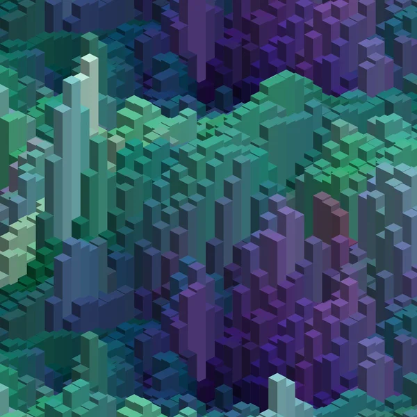 Abstrakte Würfel Hintergrund für Design. Vektor eps10 violett, blau, grün. — Stockvektor