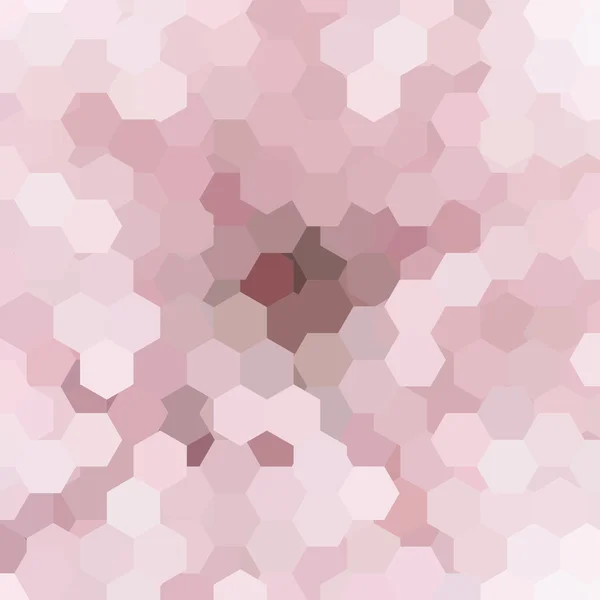 Fond fait d'hexagones. Composition carrée aux formes géométriques. Eps 10 Rose, couleurs blanches . — Image vectorielle