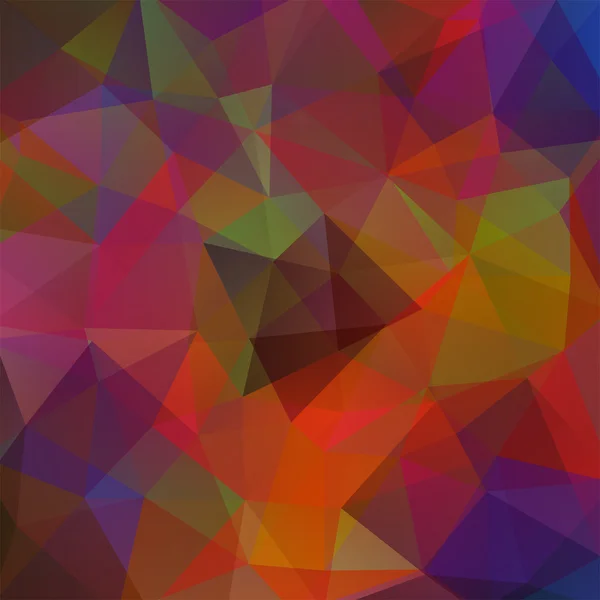 Abstrakter Hintergrund bestehend aus Dreiecken, Vektorillustration. Herbstfarben. — Stockvektor