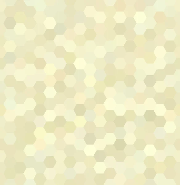 Fond abstrait sans soudure composé d'hexagones. Conception géométrique pour les présentations professionnelles ou le flyer de bannière de modèle Web. Illustration vectorielle. Beige, couleurs blanches . — Image vectorielle