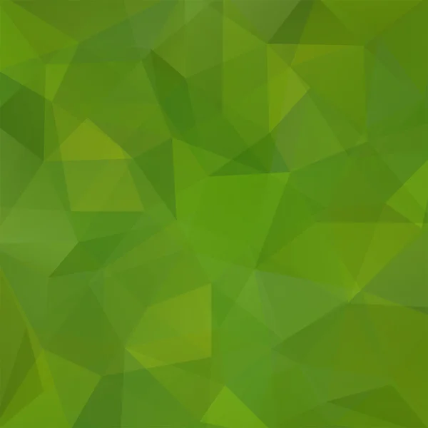 Bakgrund av trianglar. Fyrkantig sammansättning med geometriska former. EPS-10 grön färg. — Stock vektor