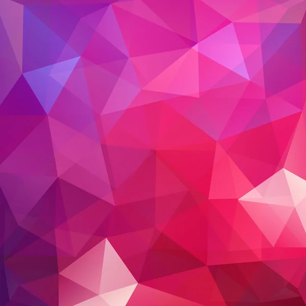 Fond fait de triangles. Composition carrée aux formes géométriques. Eps 10 Rose, couleurs violettes . — Image vectorielle