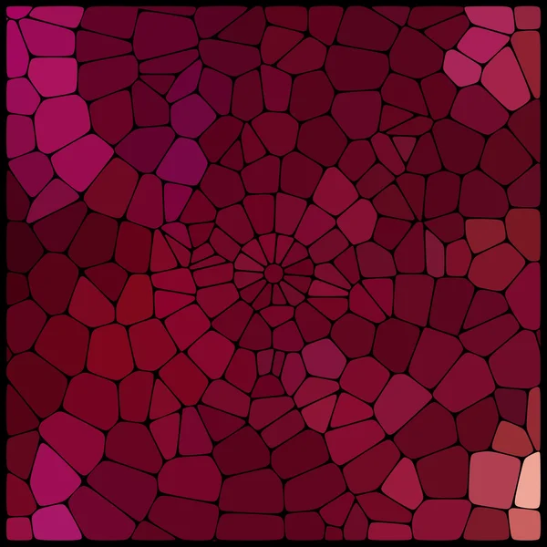 Fondo abstracto que consta de elementos de diferentes formas dispuestas en un estilo mosaico. Ilustración vectorial. Colores rojo oscuro . — Archivo Imágenes Vectoriales