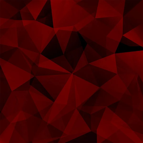 暗い赤、茶色の三角形、ベクトルイラストからなる抽象的な背景 — ストックベクタ