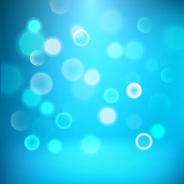 Μπλε bokeh αφηρημένο φως φόντο, απεικόνιση διάνυσμα — Διανυσματικό Αρχείο