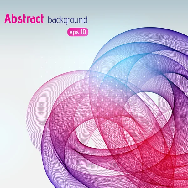 Abstract pink background with swirl waves. Backdrop design. Eps 10 vector illustration — Stock Vector